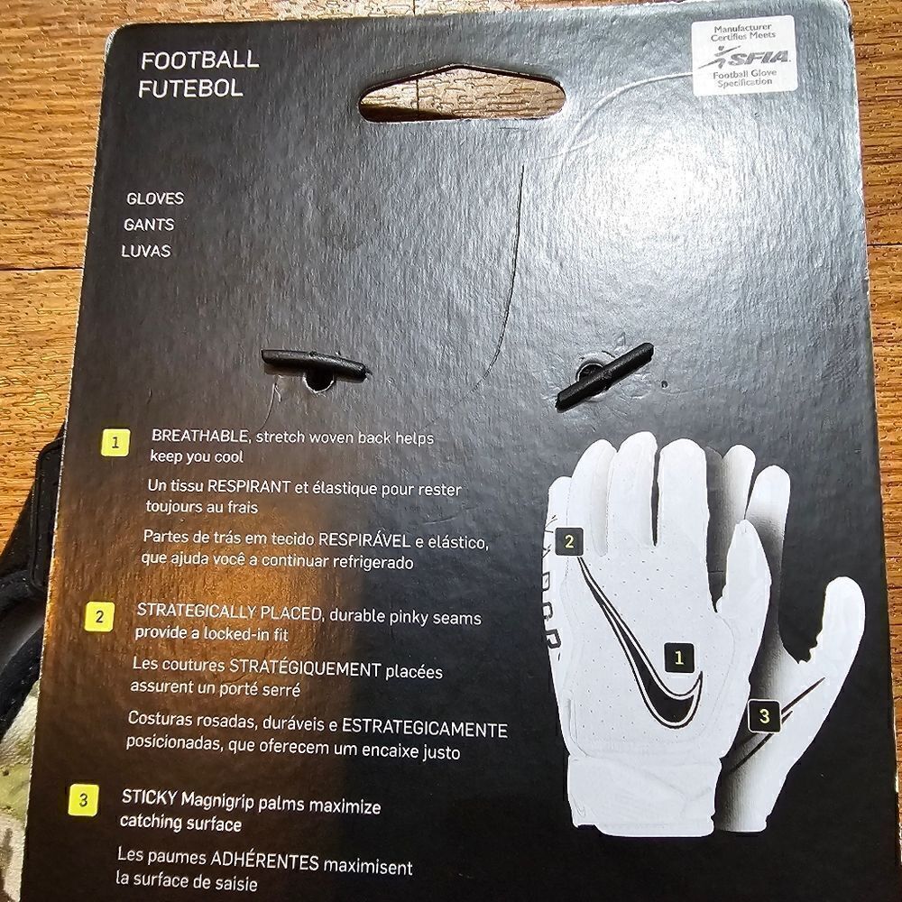 Nike Vapor Jet Salute To Service NFL Receiver Gloves Medium M Camo Green Black - Picture 7 of 10